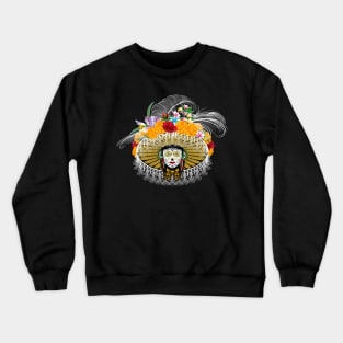 Catrina olive hat Crewneck Sweatshirt